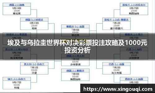 埃及与乌拉圭世界杯对决彩票投注攻略及1000元投资分析